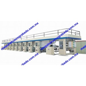 Alta velocidade de impressão em rotogravura máquina de impressão da máquina